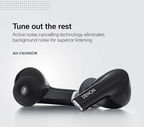 Audífonos Denon Ah-c830ncw Active Noise Cancelling Earbuds,