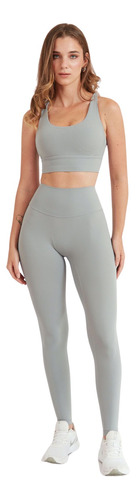 Leggings Deportiva Mujer Aria Gris