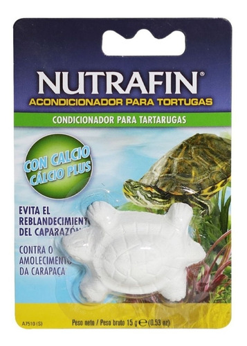 Imagen 1 de 6 de Nutrafin Acondicionador Tortugas Acuáticas Calcio 15g/fauna