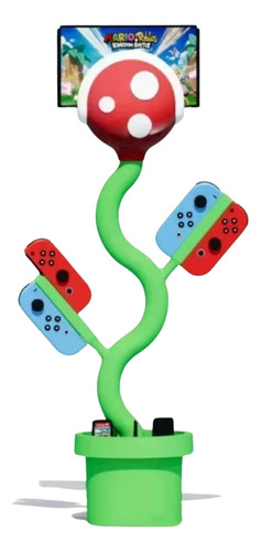 Soporte Nintendo Switch - Estación De Carga Flor Carnívora