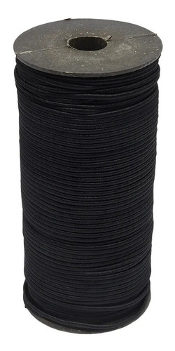 Cinta Cordón Elástico 2mm Negro 10mts (+colores) Bisutería