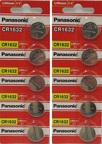 Batería De Litio De Tamaño De Moneda Panasonic Cr1632 3v (10