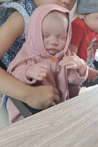 Npk 50cm Muñeca Niña Bebé Reborn Silicona, Ojos Cerrados