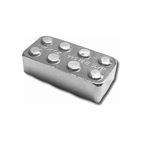 Dp Lego Barra De Plata .999 De 1 Oz Vertida A Mano