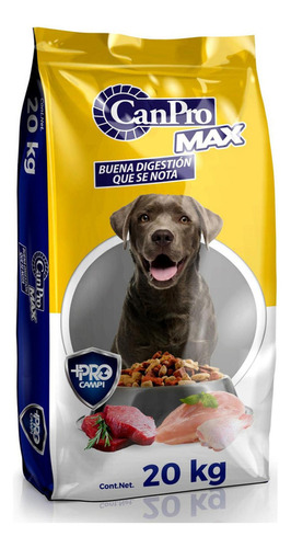 Alimento Croquetas Perro Can Pro Max Adulto Proteína 20 Kg