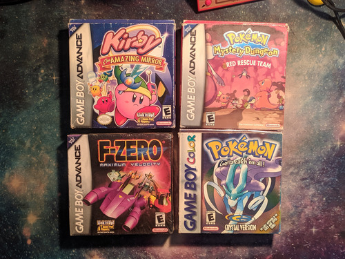 Juegos De Game Boy Color Advance Cib Pokémon Kirby F - Zero