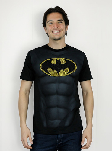 Brad Remera Hombre Batman Negro Con Compresión Xl