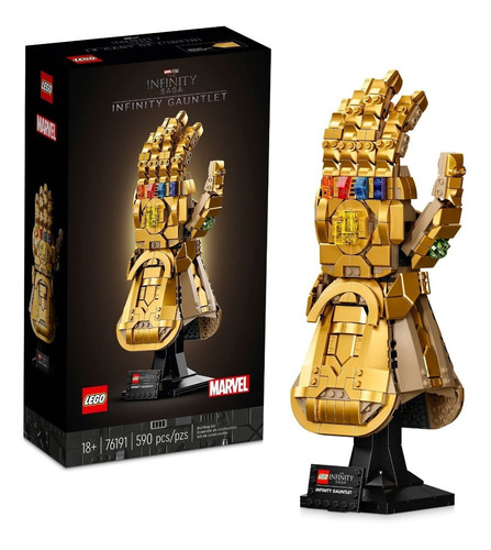 Kit de construção Lego Marvel Infinity Gauntlet 76191 +3 Número de peças 590