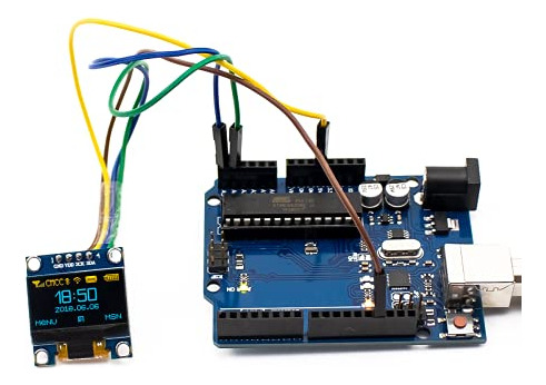 Módulo De Pantalla Oled I2c Hosyond De 0,96 Pulgadas, 5 Unid