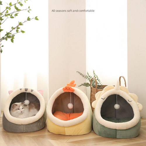 Cojín Para Casa De Gato, Cálido Y Acogedor, Cama Para Mascot