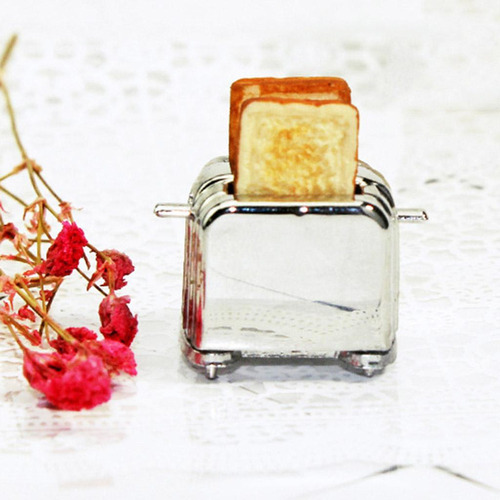 Qa 5 Casa De Muñecas En Miniatura Para Hacer Pan Con Plata