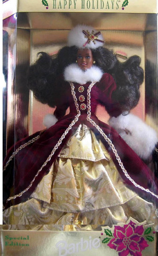 Afroamericano Felices Fiestas Barbie