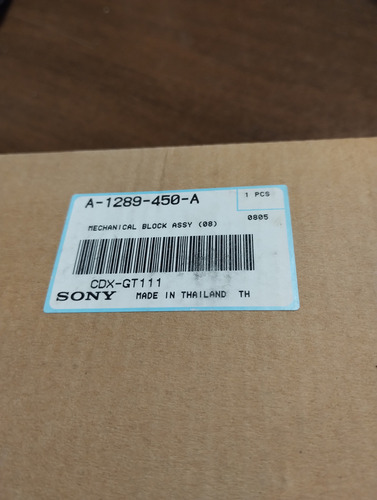 Lectora De Cd Con Mecanismo Para Sony Cdx-gt111