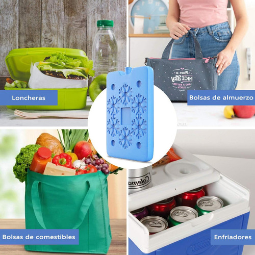 Paquete De 2 Hielos Reutilizables Para Lonchera,bolsa De Hie
