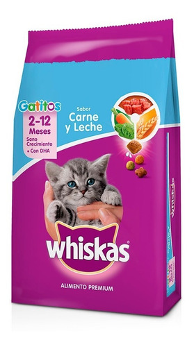 Imagen 1 de 2 de Alimento Para Gato Carne Y Leche Whiskas 1kg