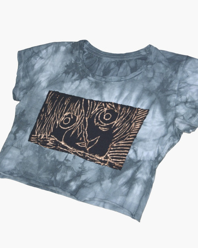 Imagen 5 de 7 de Croptop Rebirth Evangelion Parche Prelavado Algodon Caustico