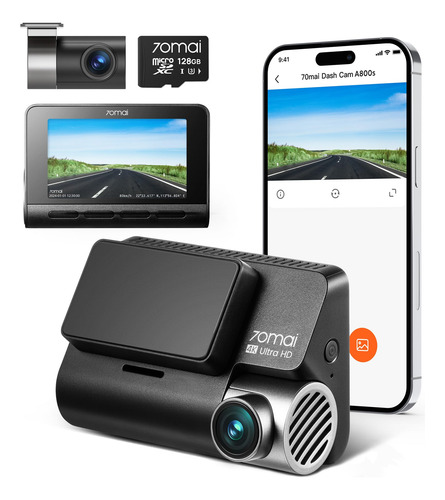 Dash Cam 4k Pack Con Wifi, Gps Y Visin Nocturna