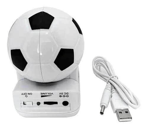 Parlante En Forma De Balón De Fútbol Con Cable Usb