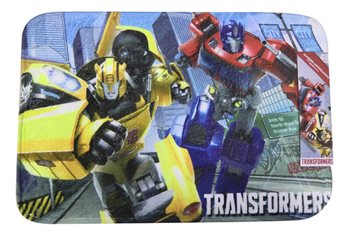 Alfombra Memoria 40 X 60 Transformers Infantil Oficial