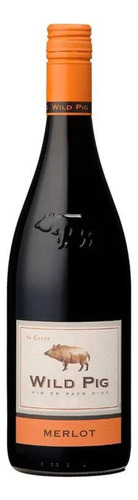 Vinho Tinto Francês Wild Pig Merlot Vin De Pays D'oc 750ml