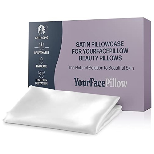 Yourfacepillow Funda De Almohada De Satén, Compatible Con La