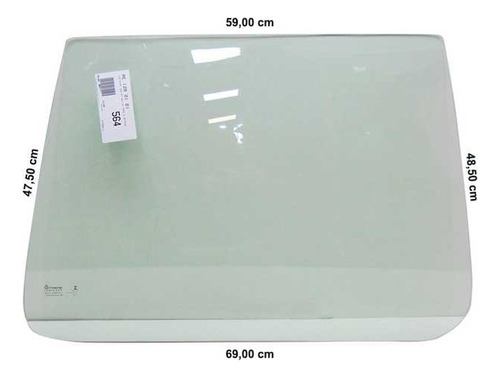 Vidro Porta Traseiro Direito Fiat Uno 2001 2002 2003 Tritemp