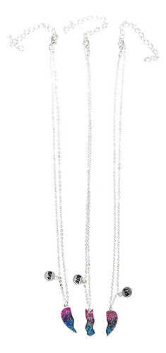3 Collares De Corazón Fraccionado Best Friends For Ever Bff