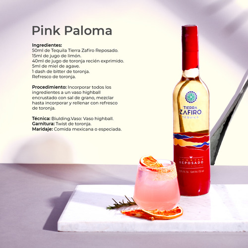 Tequila Tierra Zafiro Reposado 750 Ml