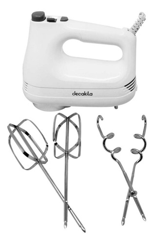 Batidor Doble Batidores 7velocidades Boton De Expulsion 6pzs Color Blanco Frecuencia 0