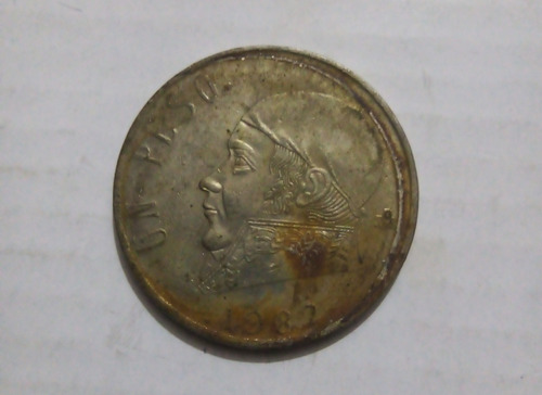 1 Peso Morelos De 1982 Con Error De Troquel 
