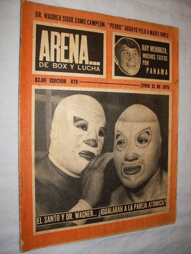 Revista Lucha Libre # 878 El Santo & Wagner Año 1975