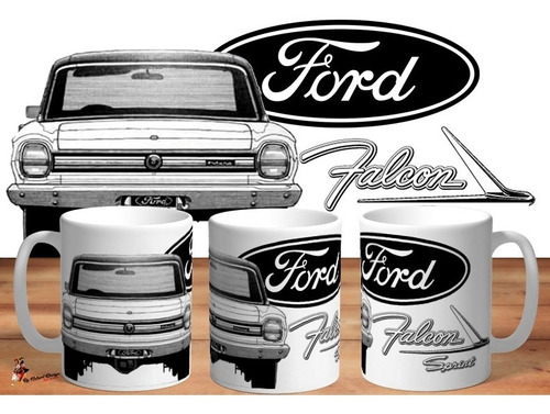 Taza De Ceramica Ford Falcon Sprint Hd Art