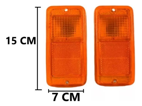 2 Cuartos Micas Camioneta Chevrolet C10 67 68 69 70 71 72 Ambar