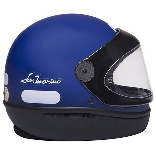 Capacete San Marino Colors Fosco Cor Azul-escuro Tamanho do capacete 58