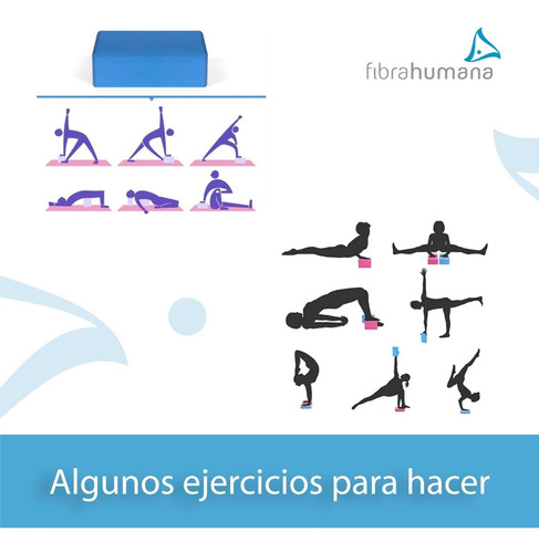 Imagen 5 de 10 de Ladrillo Bloque De Yoga Taco Pilates Brick Goma Eva 180 Gr