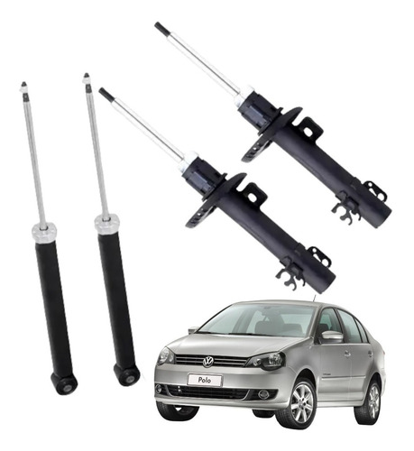 Kit Amortiguadores Vw Polo 2014 - 2020 Alta Calidad