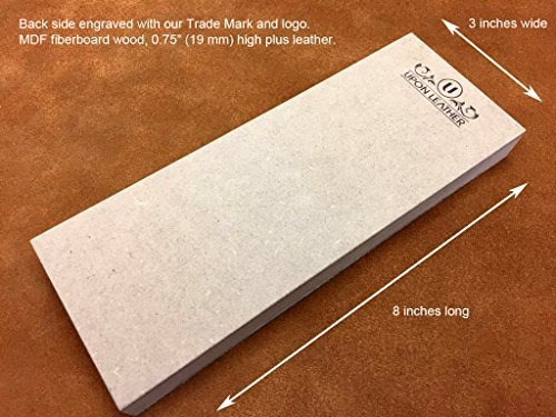 Imagen 2 de 7 de Leather Strop Block 3 Pulgadas Por 8 Pulgadas Precargado A M