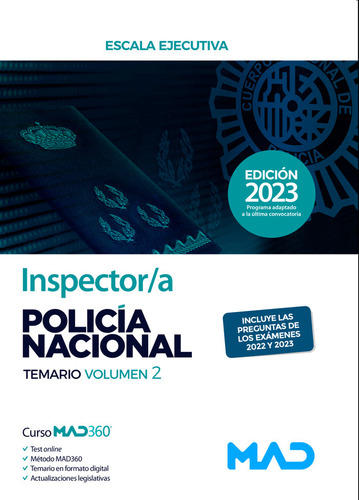 Libro Inspector/a Policia Nacional Temario Volumen 2 - Ro...