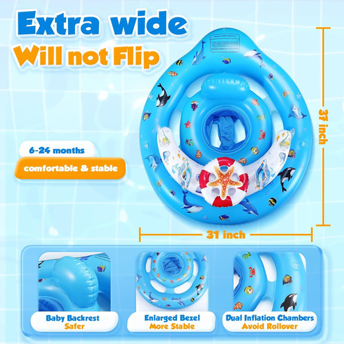 Flotador De Piscina Para Bebés Con Toldo, Flotador De Pis...