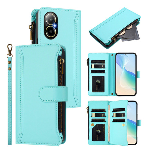Funda De Piel Tipo Cartera Con Tapa Para Zte Blade V70 Design Max V70 V70 Vita