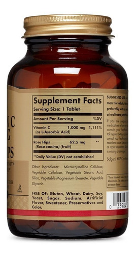 Imagen 3 de 4 de Solgar - Vitamina C 1000mg