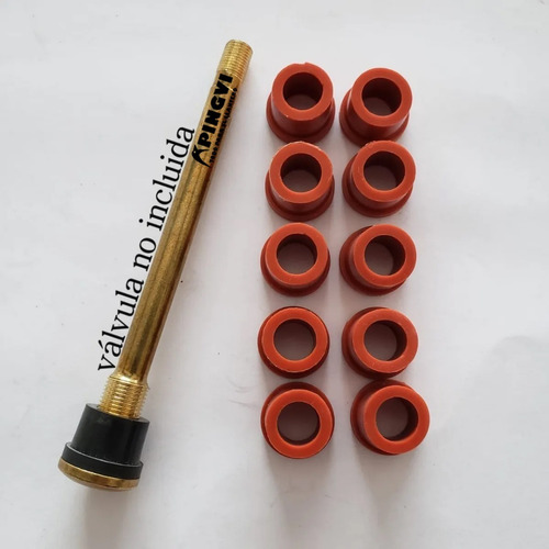 50 Empaques Rojos Para Valvula Sellomatica Pivote De Rin Tr5