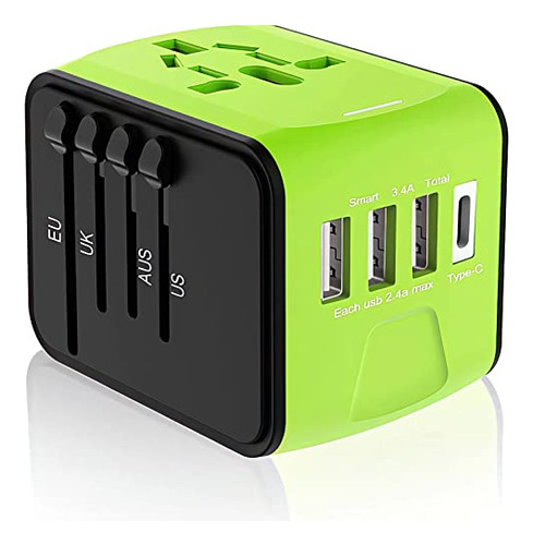 Adaptador De Viaje Universal, Adaptador De Corriente Para Vi