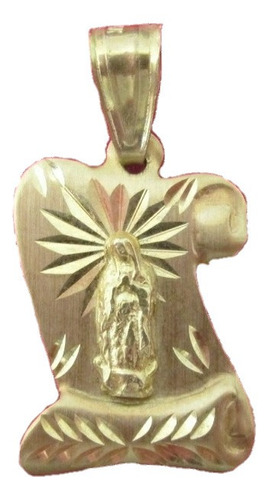 Medalla Virgen De Guadalupe  En Oro Sólido 14k.