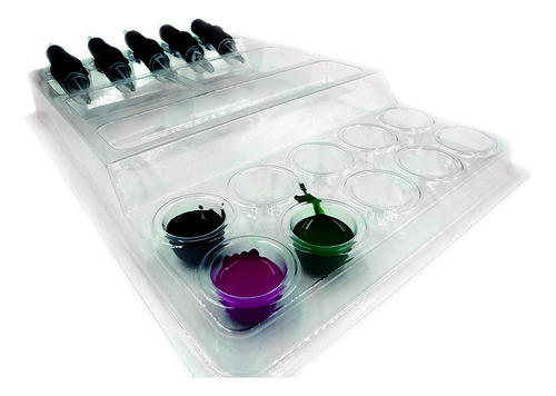 Dragon Art - Bandeja De Plástico Desechable Para Vasos De Ti