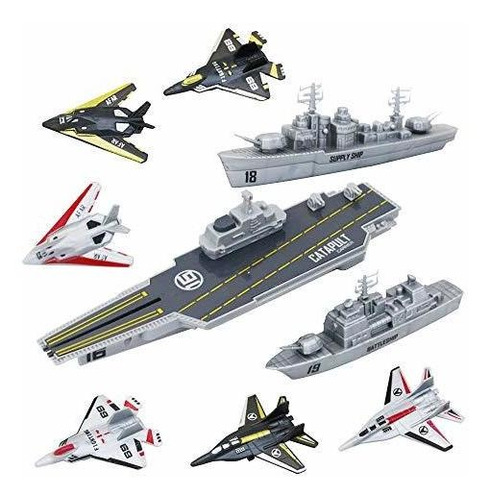 Sets De Juego De Vehículo Deao Modelo Militar Barco Naval Po