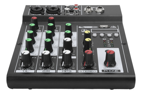 Mesa De Mezclas Bt, Mezcladora De Audio Digital Portátil De