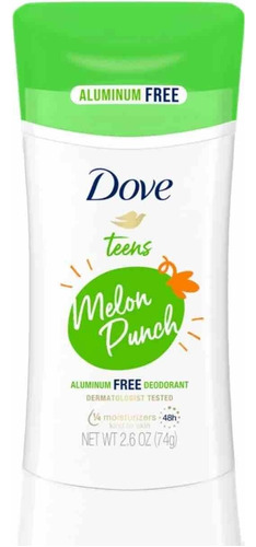 Desodorante Dove Teens - Free Alumínio Stick Melon Punch 