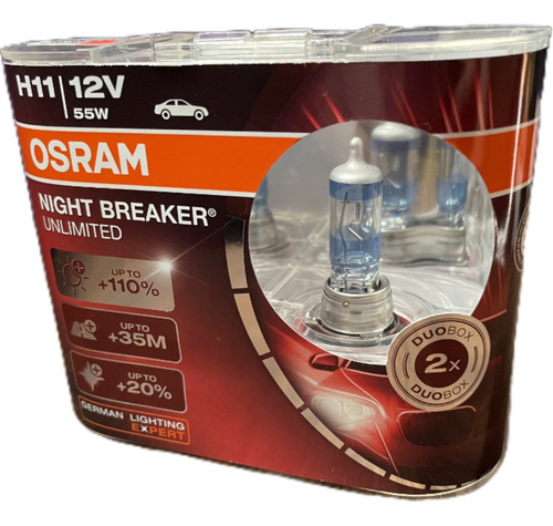 Ampolleta Osram H11 Night Breaker (x2)