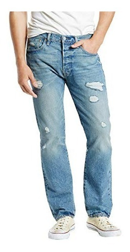 Levi 's Hombres 's 501 Original Fit Vaquero , Destrucción T